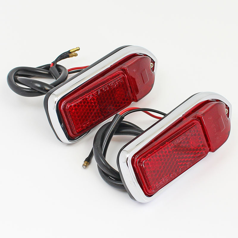 2 Red 19 Series Incandescent Trailer Marker Light Kit 