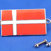 591DK: Enamel nationality flag badge / plaque Denmark from £10.63 each