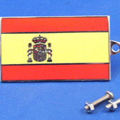 591ES: Enamel nationality flag badge / plaque Spain from £11.16 each