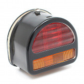 CA1149B: Rear 'D' lamp (equivalent to the Lucas ST51 lamp with split lens) with INDICATOR conversion - Black finish from £109.50 each
