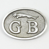 900JAG: Cast GB plate with Jaguar from £31.69 each