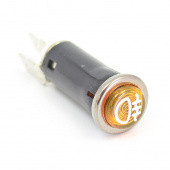 WLRFOG: Chrome rimmed panel warning light - Amber, Rear fog warning from £8.27 each