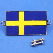 591SE: Enamel nationality flag badge / plaque Sweden from £10.63 each