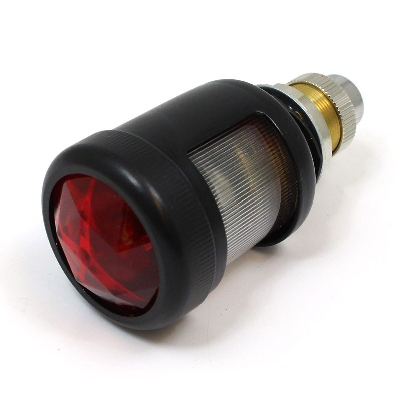 Stop, Tail & Number plate - Black body and rim, red lens
