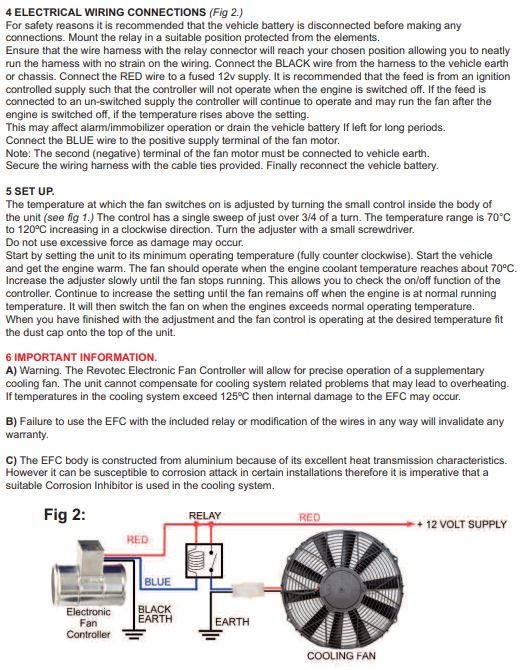 EFC3/8BSPNE Revotec electronic fan controller 3/8" BSP threaded