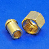 353: Solder type nut and nipple - 353 1/4 BSP for 1/4 pipe from £3.67 each
