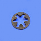 454A: Badge fixing spire clip - for 4.9mm diameter badge pin/post from £2.50 per packet of 10 pieces