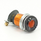 842Blk-A-12V: Ignition/indicator warning lamp equivalent to Lucas WL3 - Black Bezel - Amber 12 Volt from £31.31 each