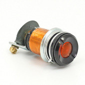 842Blk-A-12V: Ignition/indicator warning lamp equivalent to Lucas WL3 - Black Bezel - Amber 12 Volt from £32.88 each