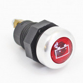 CA1235RBA: Panel mounted warning light - Red, Battery symbol from £7.33 each
