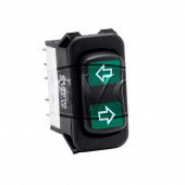 DUSW14: Rocker type indicator switch - Illuminated, IVA approved, On/Off/On from £22.00 each