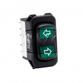 DUSW14: Rocker type indicator switch - Illuminated, IVA approved, On/Off/On from £23.10 each