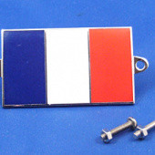 591FR: Enamel nationality flag badge / plaque France from £10.63 each