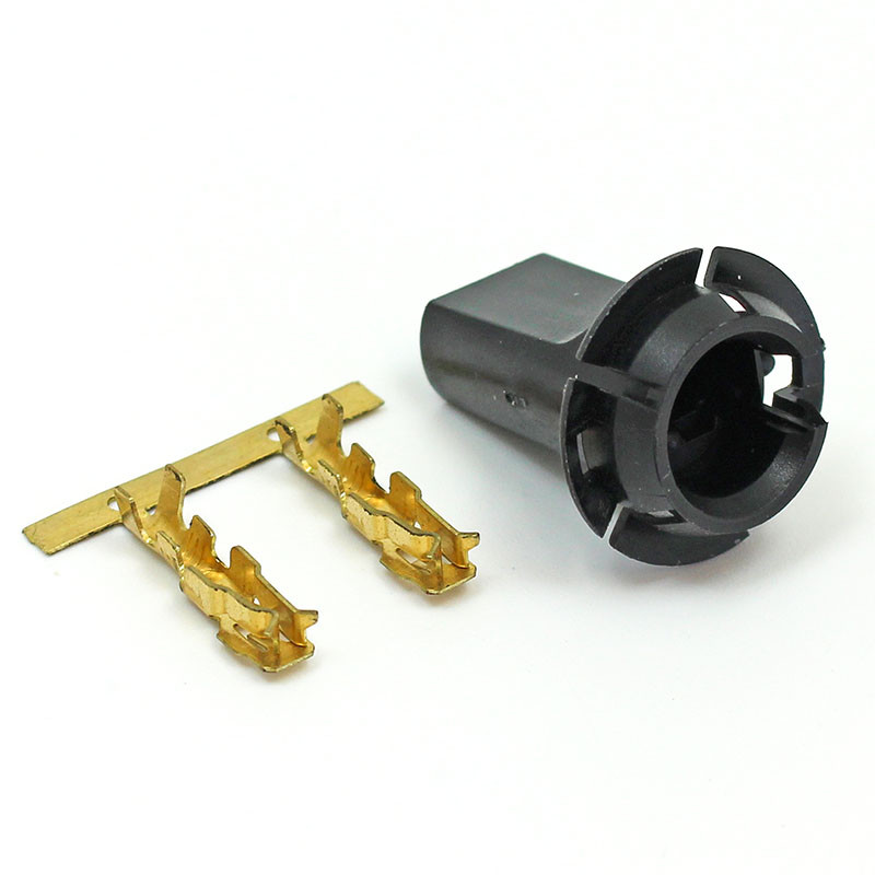 SLBH1 WEDGE T10 Push in plastic bulb holder for capless bulbs Flange