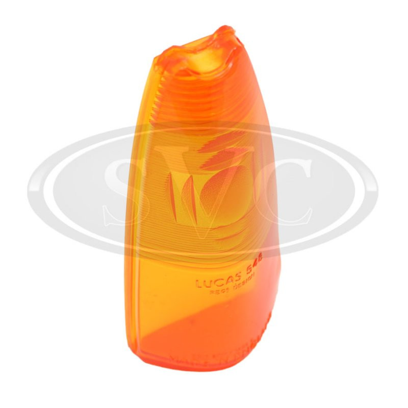L548A L548 'Cathedral' type lamp lens Amber. Lenses Lamp Accessories Lighting Store