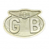 900MOR: Cast oval GB plate with Morgan wings from £37.37 each