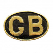 900BR: Oval GB plaque - Polished brass from £47.50 each