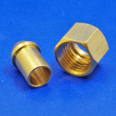 354: Solder type nut and nipple - 354 1/4 BSP for 5/16 pipe from £3.67 each