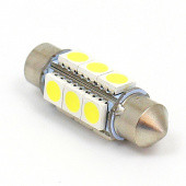 B255LEDW-C: White 6V LED Festoon lamp - 11x36mm FESTOON fitting from £3.99 each