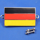 591DE: Enamel nationality flag badge / plaque Germany from £9.83 each