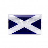 SCOTBDG2: Scotland 3D flag badge, self adhesive (pair) from £10.80 pair