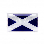 SCOTBDG2: Scotland 3D flag badge, self adhesive (pair) from £11.34 pair