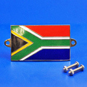 591RSA: Enamel nationality flag badge / plaque South Africa from £10.63 each
