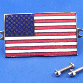 591USA: Enamel nationality flag badge / plaque United States of America from £10.63 each