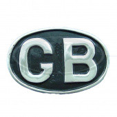 900NI: Oval GB plaque - Nickel plated from £50.00 each