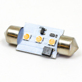 B256BLEDA: Amber 12V Flashing LED Indicator lamp - 8x36mm FESTOON fitting from £8.14 each