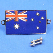 591AU: Enamel nationality flag badge / plaque Australia from £10.63 each