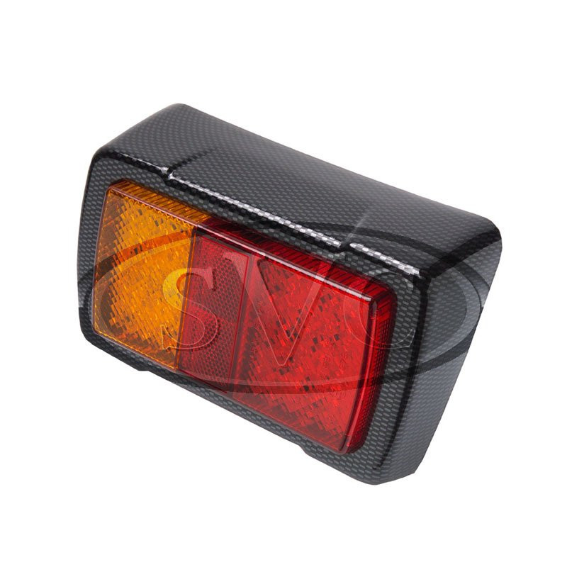 322CE LED Stop/Tail and Indicator Lamp with Reflectors, Carbon Effect