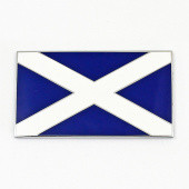SCOTSA: Scottish flag - 50mm self adhesive enamelled badge from £9.68 each