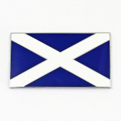 SCOTSA: Scottish flag - 50mm self adhesive enamelled badge from £10.16 each