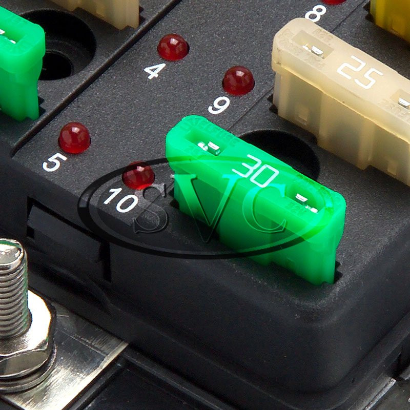 FBB4L: LED blade fuse box, 4 fuses for Classic & Vintage Cars | Vintage ...