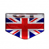 UFGTBDGE: Union jack GT 3D flag badge, self adhesive (pair) from £6.92 pair