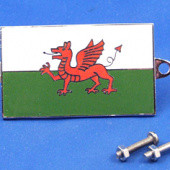 591W: Enamel nationality flag badge / plaque Wales from £10.63 each