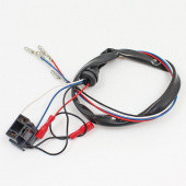 357-H4-SW: Headlamp wiring harness - H4 connector block, two female LUCAR (6.3mm spade) side light connections, wired terminals, sleeve and grommet from £7.31 each