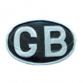 900CH: Oval GB plaque - Chrome plated from £50.00 each