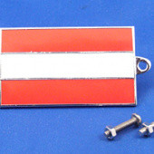 591AT: Enamel nationality flag badge / plaque Austria from £10.63 each