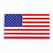 USASA50: USA enamelled 50mm flag badge, self adhesive from £10.16 each