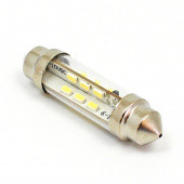 B818LEDW-B: White 6V LED Festoon lamp - 11x42mm FESTOON fitting from £4.32 each