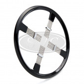CA1339-15.5: Bluemel Brooklands pattern steering wheels - Black or Ivory - 15.5