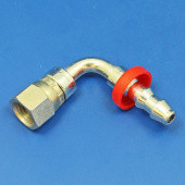 4JICF-1/4P-90: PUSH ON hose fitting -4 JIC female for 1/4