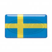 SWEDFLAG: SWEDEN 3D FLAG, SELF ADHESIVE (PAIR) from £7.90 pair