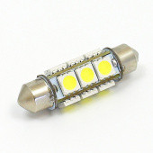 B253LEDW-A: White 6V LED Festoon lamp - 11x39mm FESTOON fitting from £3.80 each
