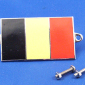 591BE: Enamel nationality flag badge / plaque Belgium from £10.63 each