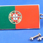 591PT: Enamel nationality flag badge / plaque Portugal from £11.16 each