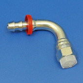 6JICF-3/8P-90: PUSH ON hose fitting -6 JIC female for 3/8