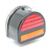 CA1149B-LED: Rear 'D' lamp LED (equivalent to the Lucas ST51 lamp with split lens) with INDICATOR conversion - Black finish - FITTED LED LIGHT BOARD from £122.20 each